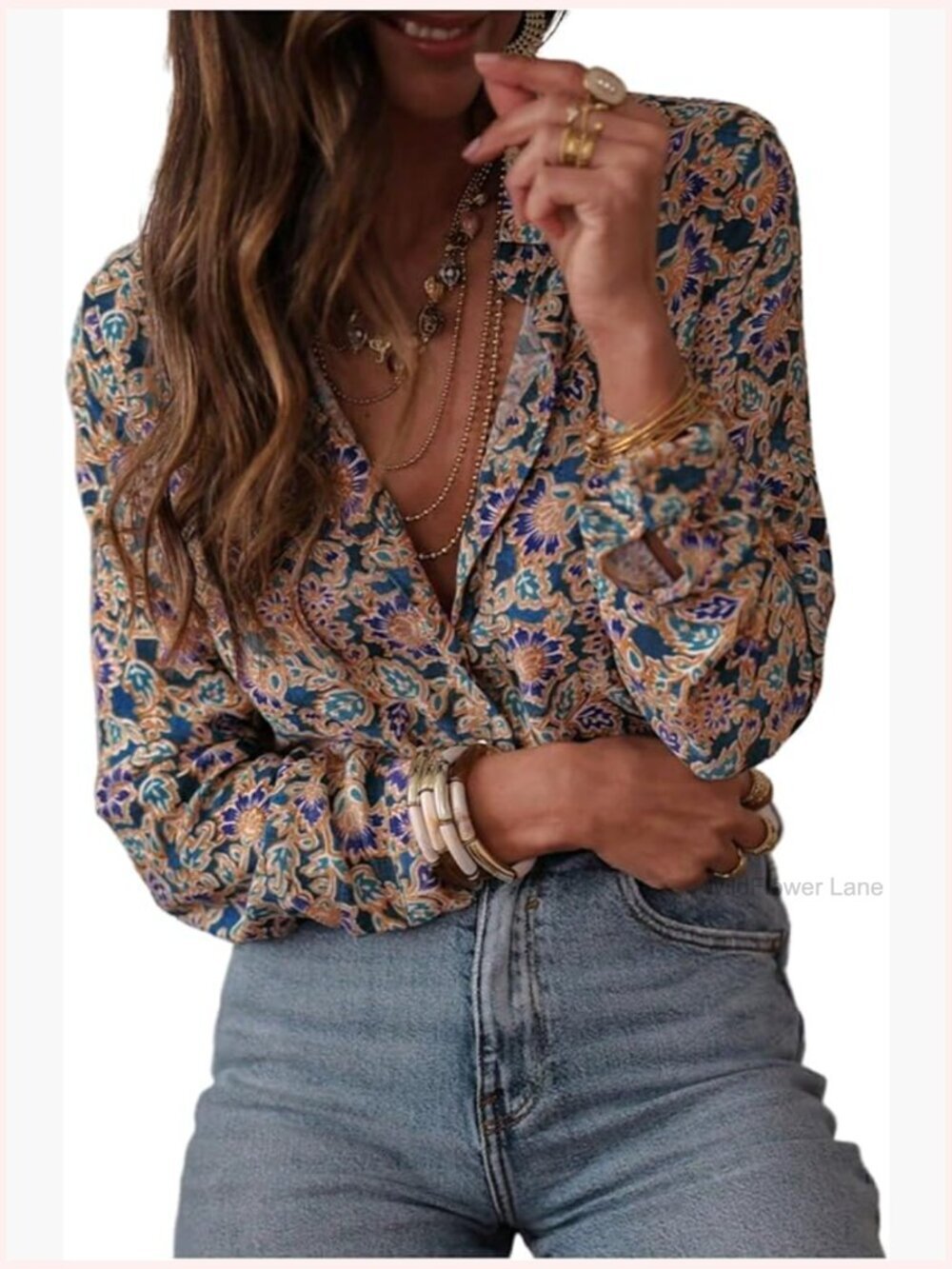 Button Down Shirt Long Sleeve Dressy Casual Blouse Top